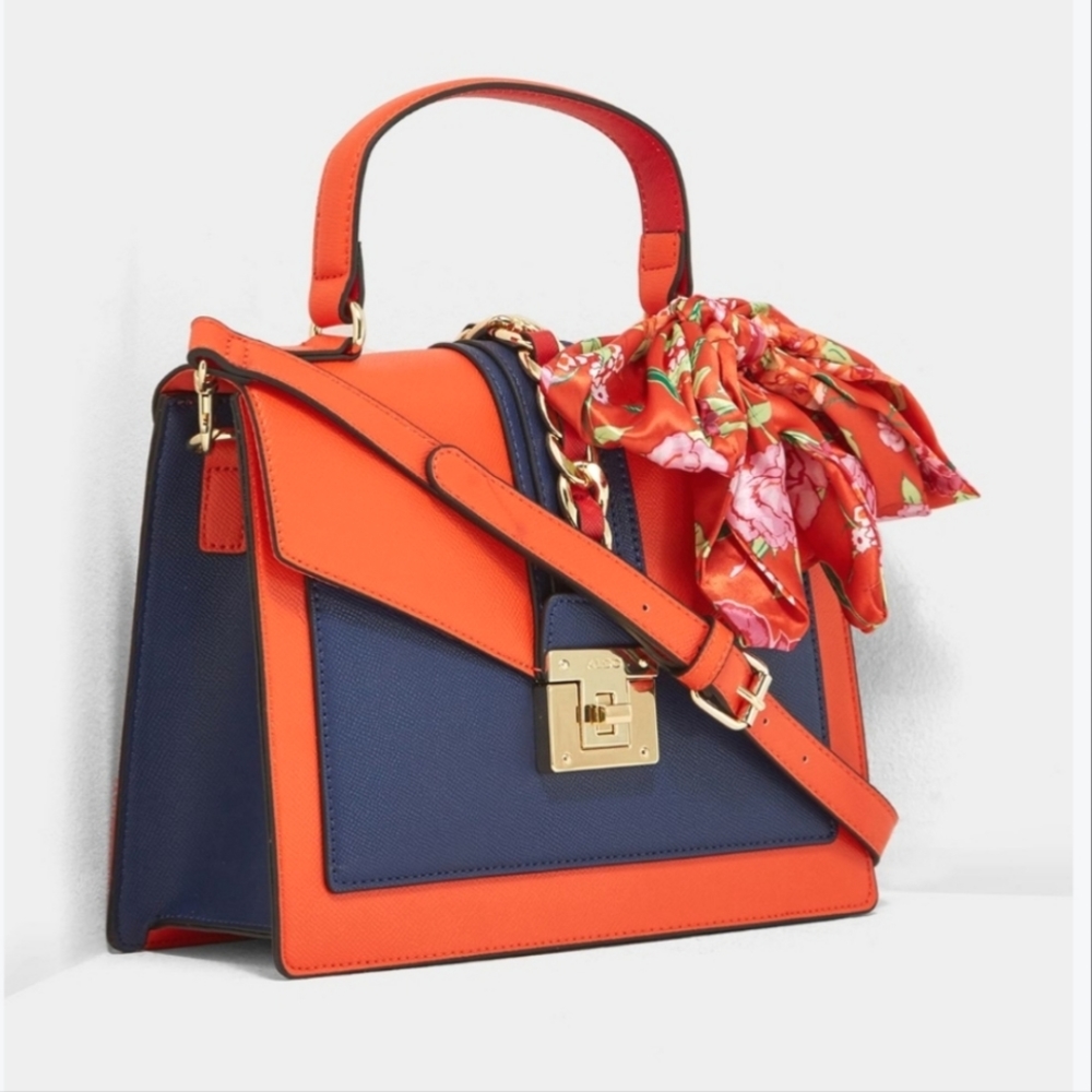 💙ALDO Glenda With Twilly Multicolor Satchel Bag